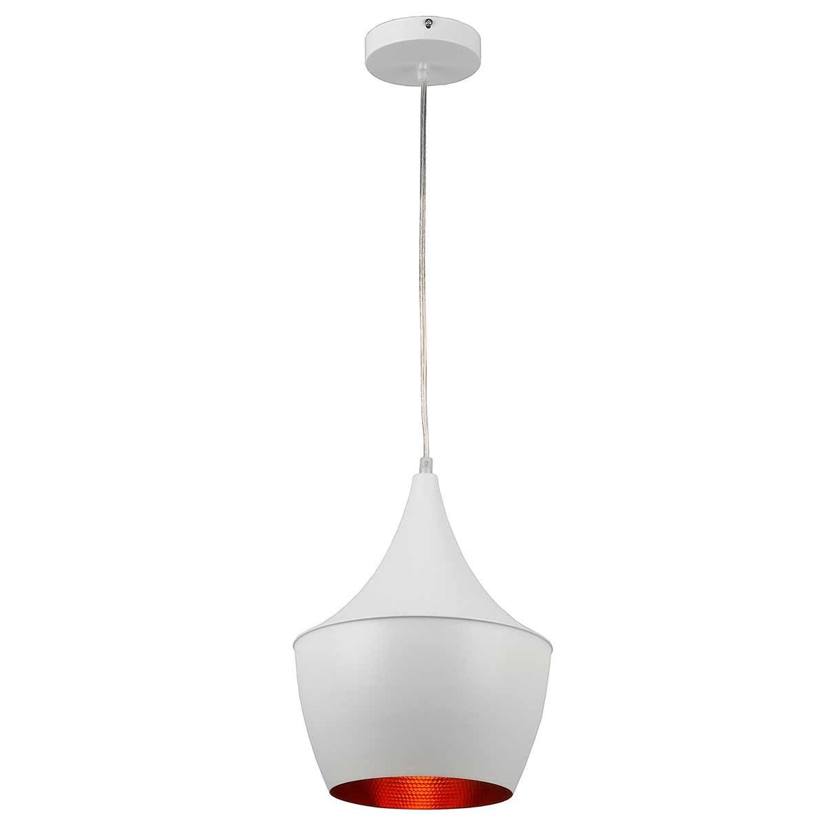 Lámpara colgante de techo. estilo cadiz | Color blanco y dorado - DekoArte