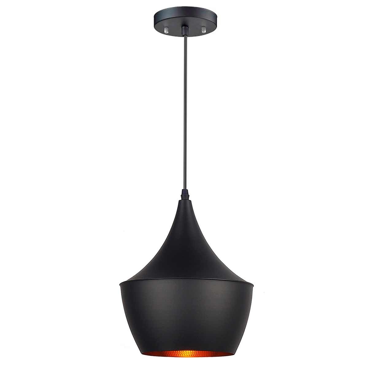 Lámpara colgante de techo. estilo cadiz | Color negro y dorado - DekoArte