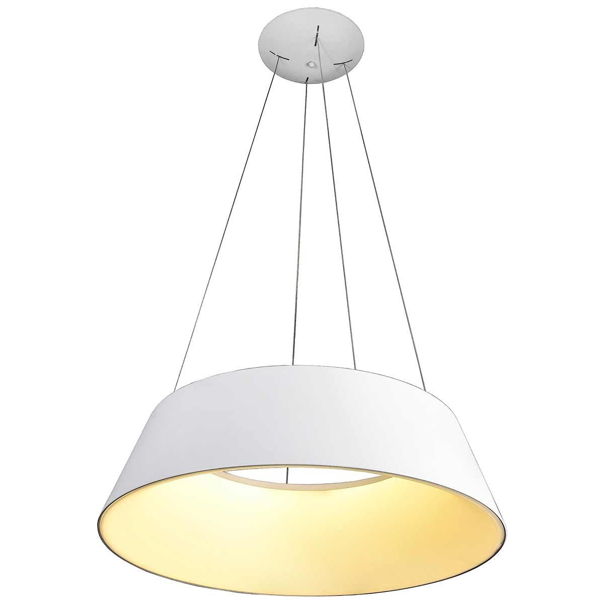 Lámpara Colgante Trapecio, Color Blanco, 66W LED, Luz Cálida, A++ - DekoArte