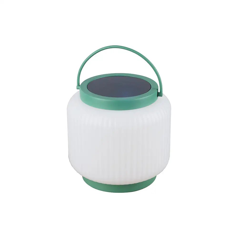 Lámpara de mesa exterior verde | Recargable con luz solar - DekoArte