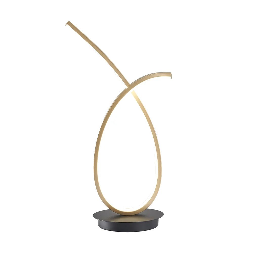 Lámpara de sobremesa LED en dorado - DekoArte