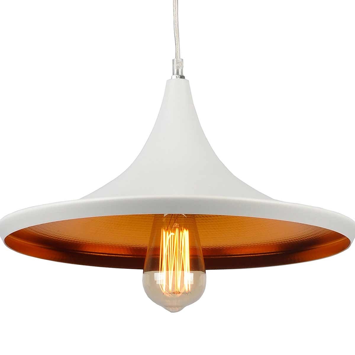 Lámpara de techo colgante blanca de 3 luces | Diseño asimétrico - DekoArte