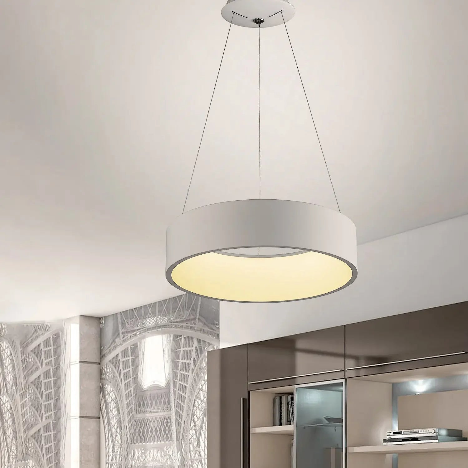 Lámpara de techo colgante | Coloe blanco | Diseño elegante - DekoArte