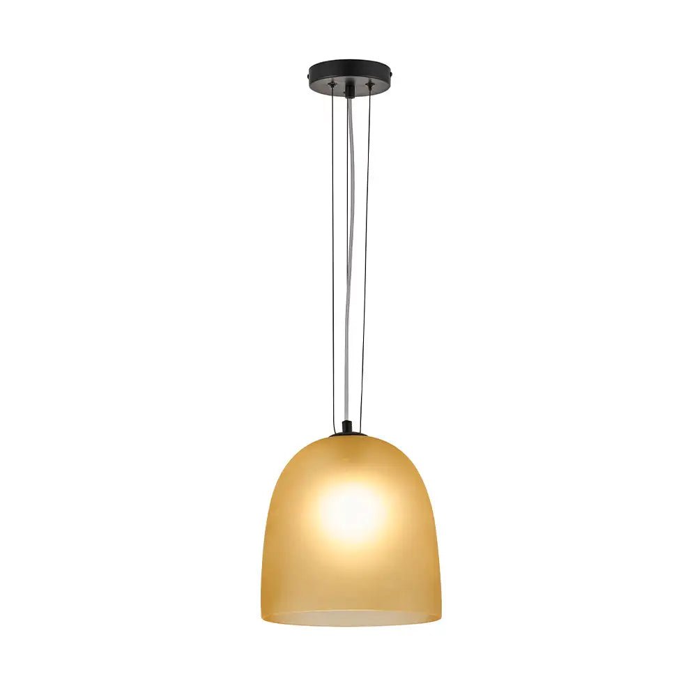 Lámpara de techo colgante crema | Diseño armónico en cristal - DekoArte