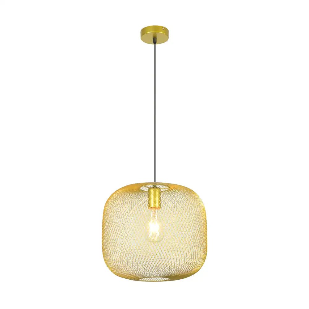 Lámpara de techo colgante dorada | Malla decorativa vintage - DekoArte