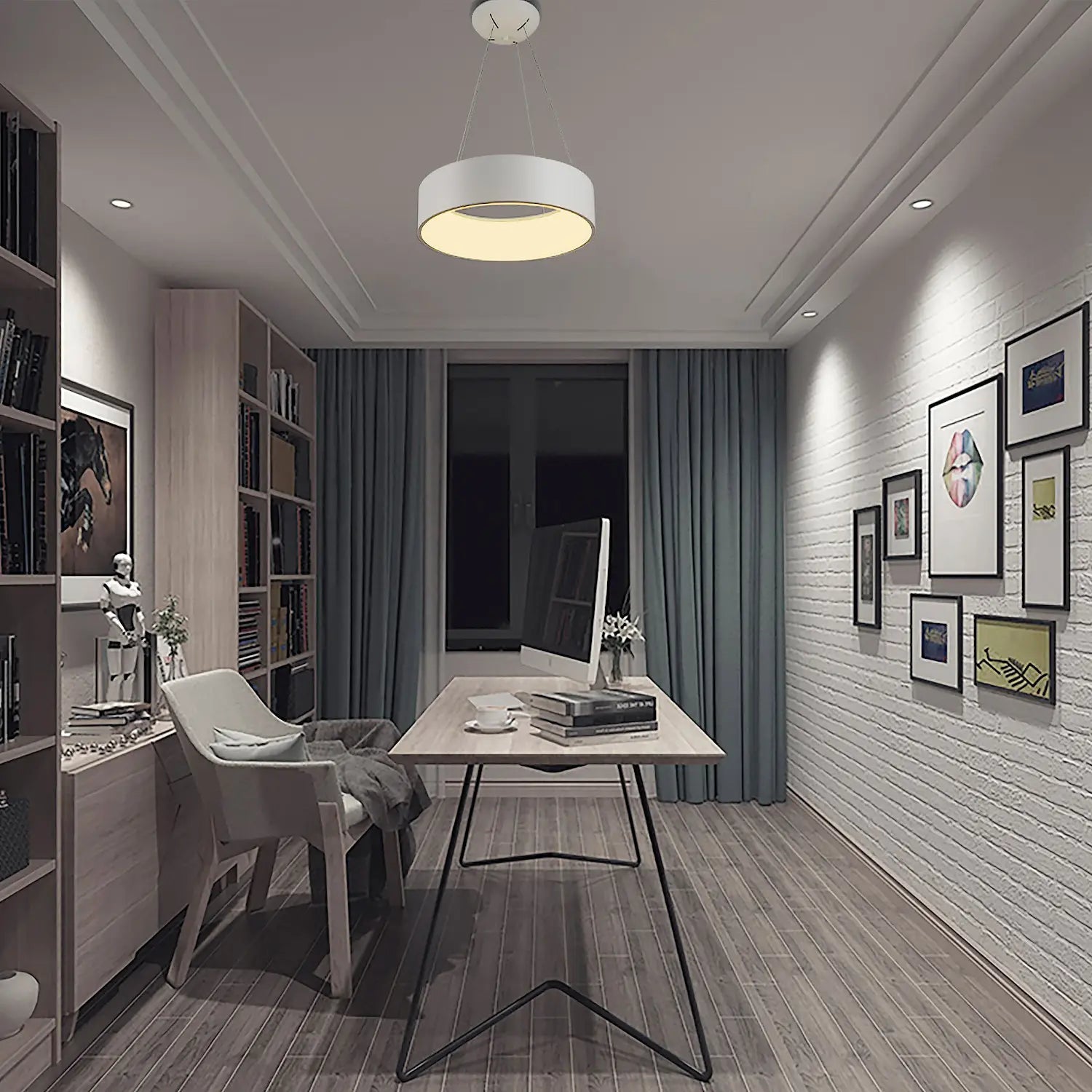 Lámpara de techo de aluminio | Color blando con luz cálida - DekoArte