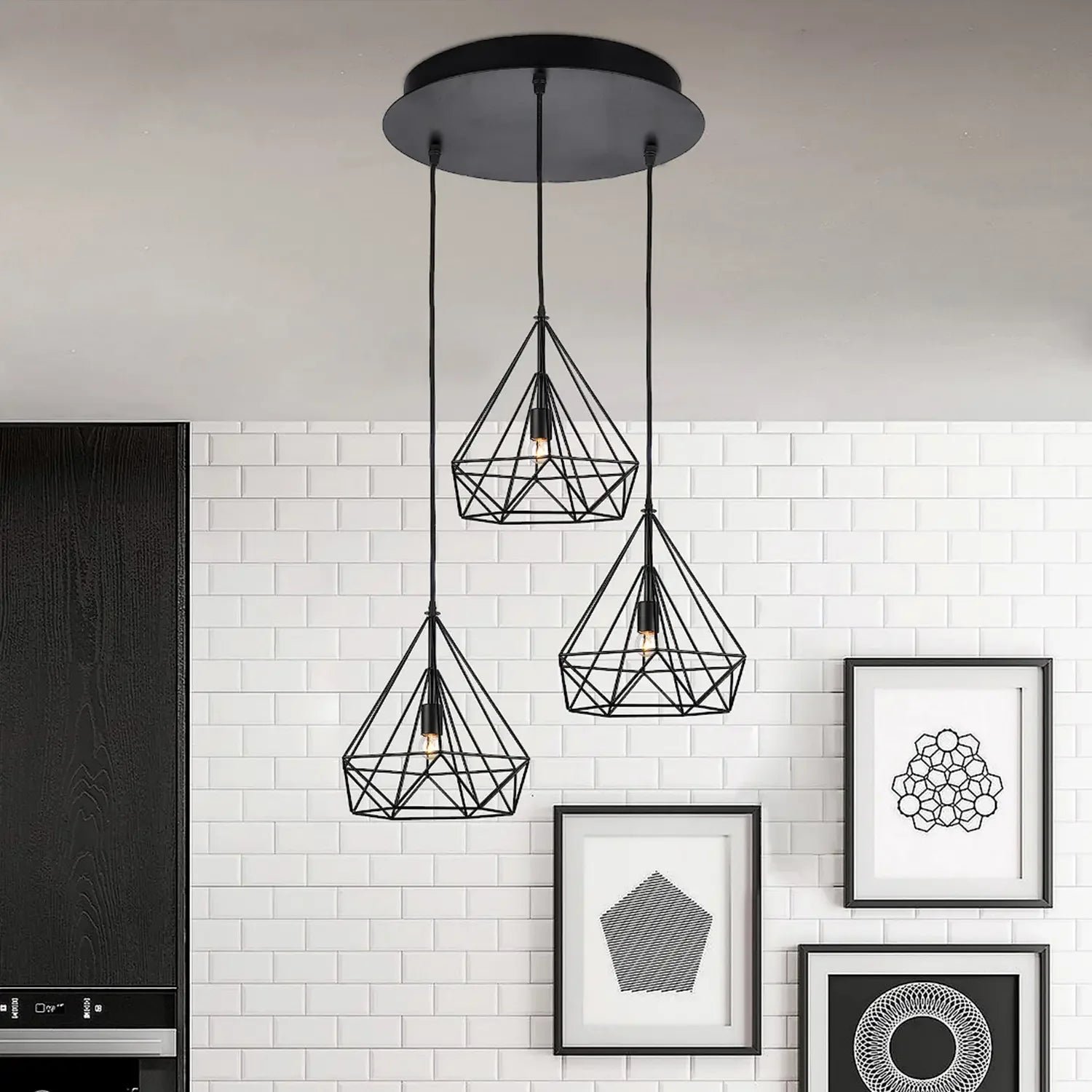 Lámpara de techo industrial de 3 luces - DekoArte