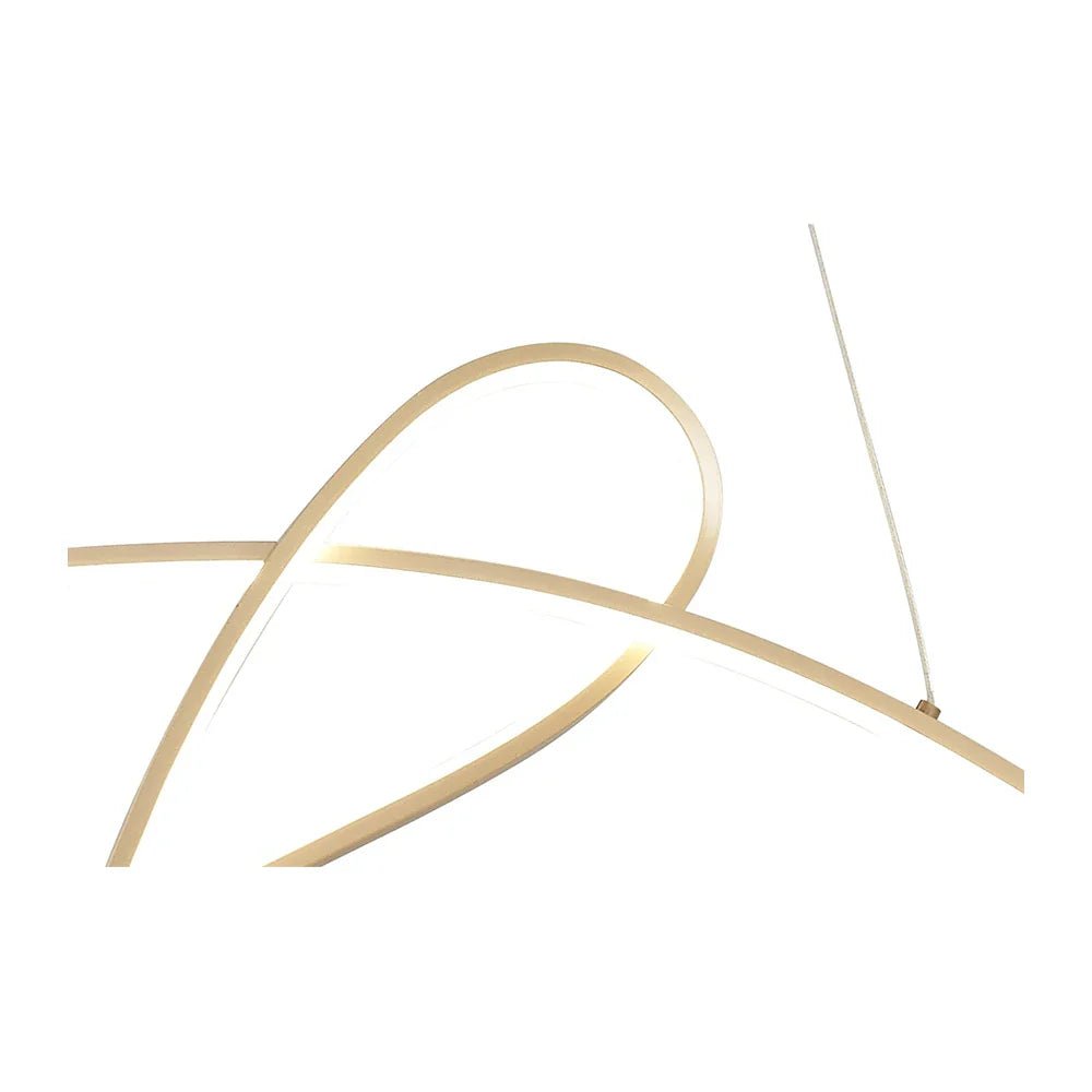 Lámpara de techo LED dorada - DekoArte