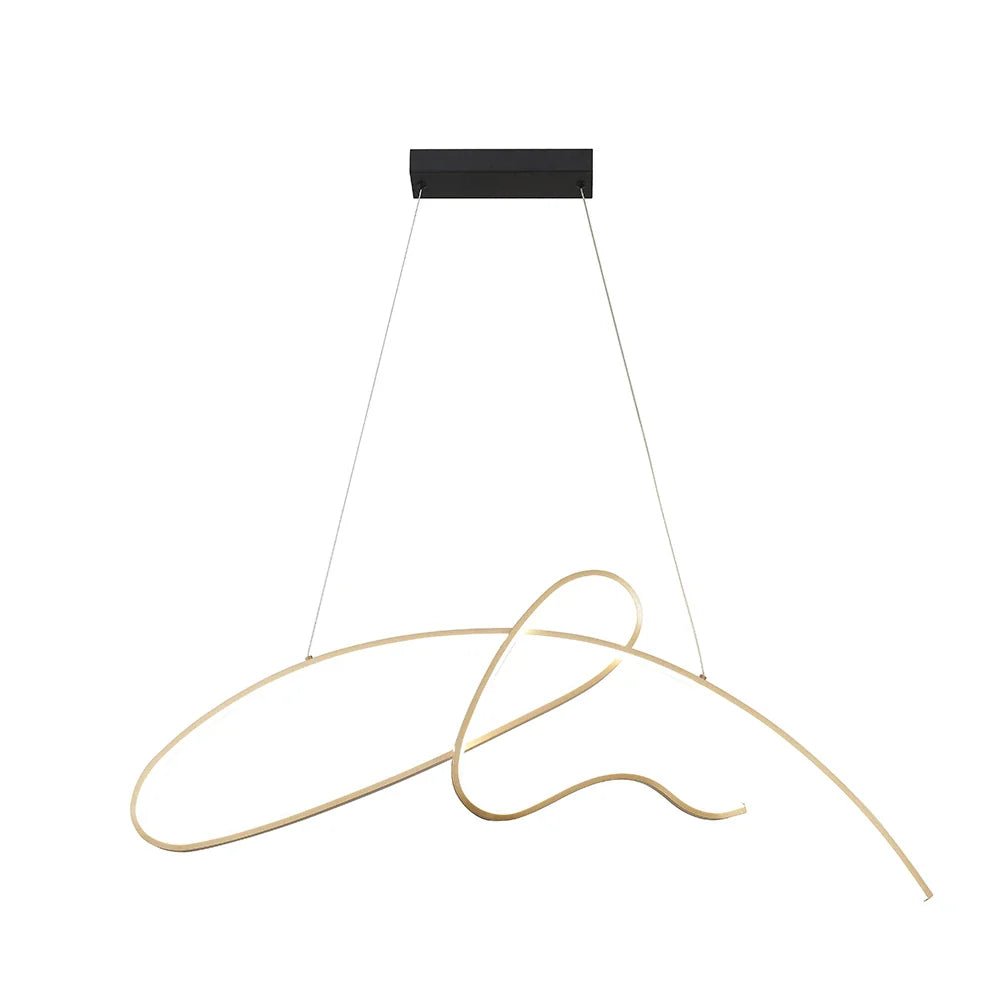 Lámpara de techo LED dorada - DekoArte