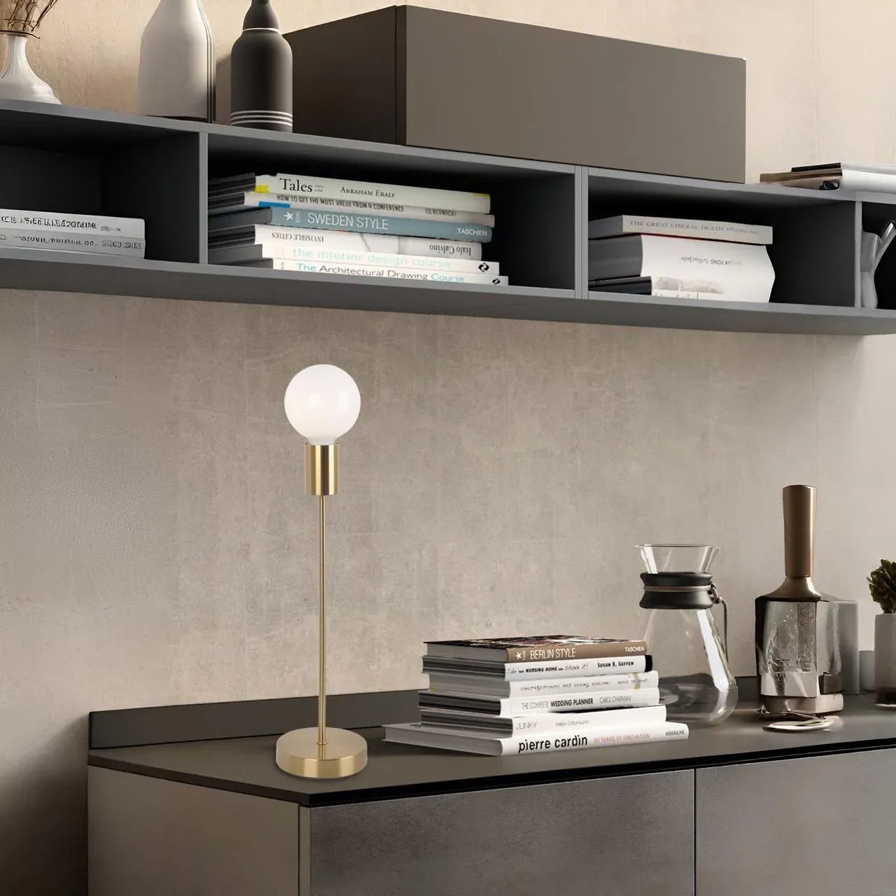 Lámparas de pie lectura 1 luz | Color dorado - DekoArte