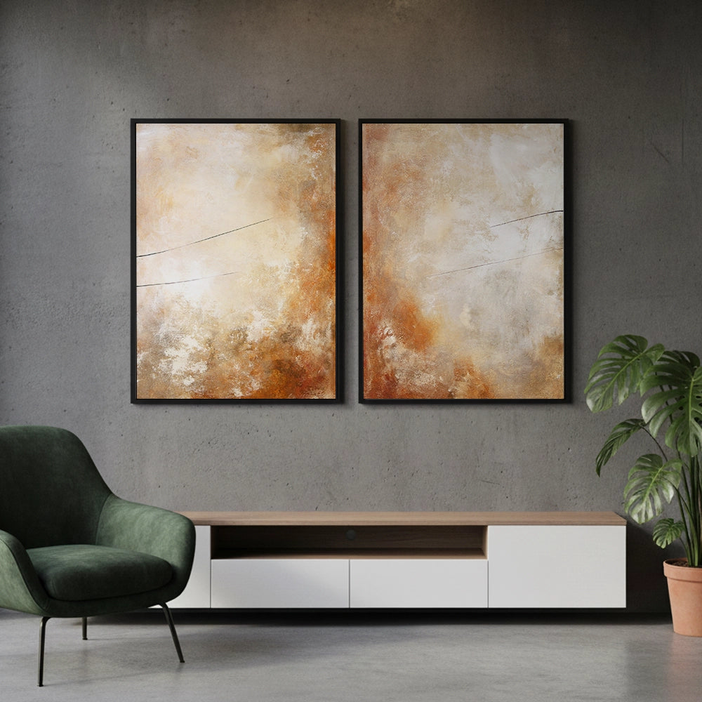 Diptico cuadro de oficinas