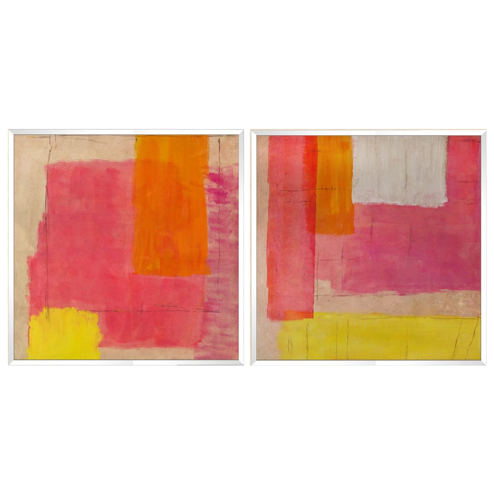 Cuadros alegres abstractos | Pintado a mano