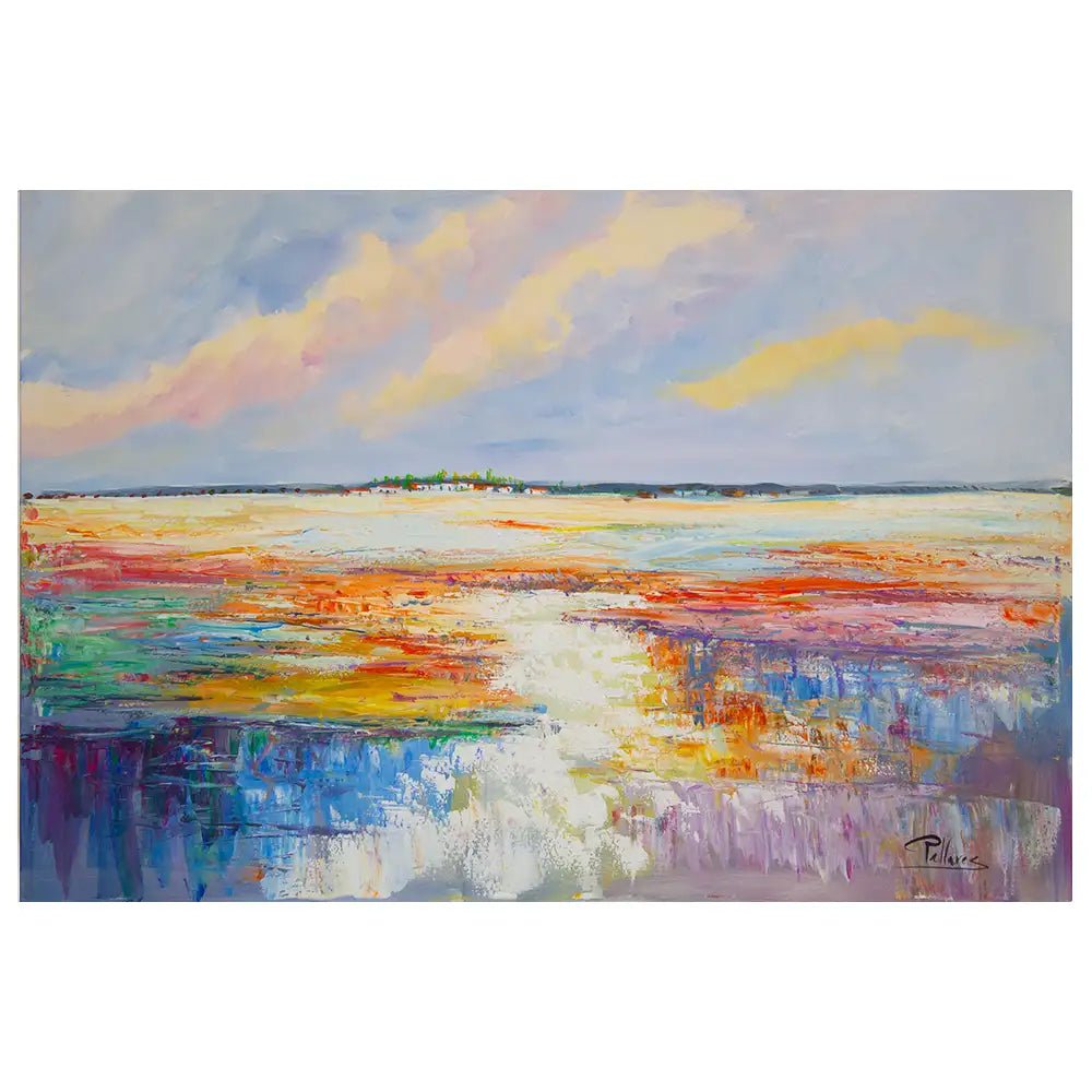 Naturaleza vibrante en lienzo | Cuadro pintado a mano - DekoArte