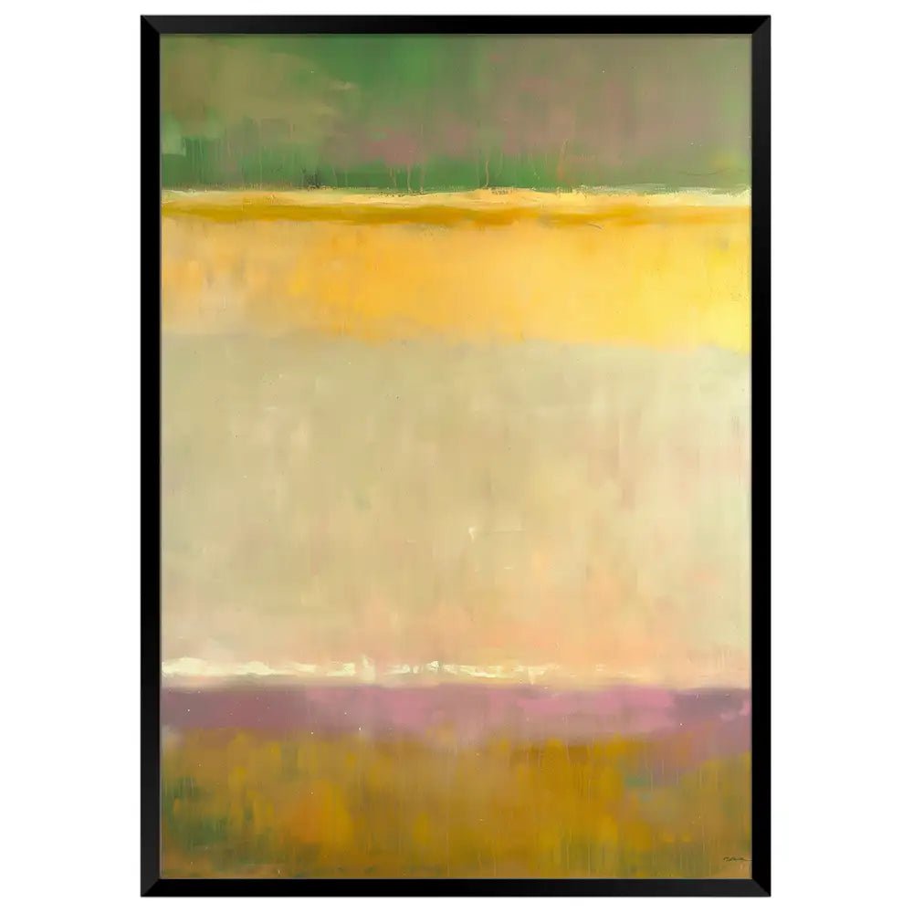 Obras de arte abstracto | Amarillo y verde - DekoArte