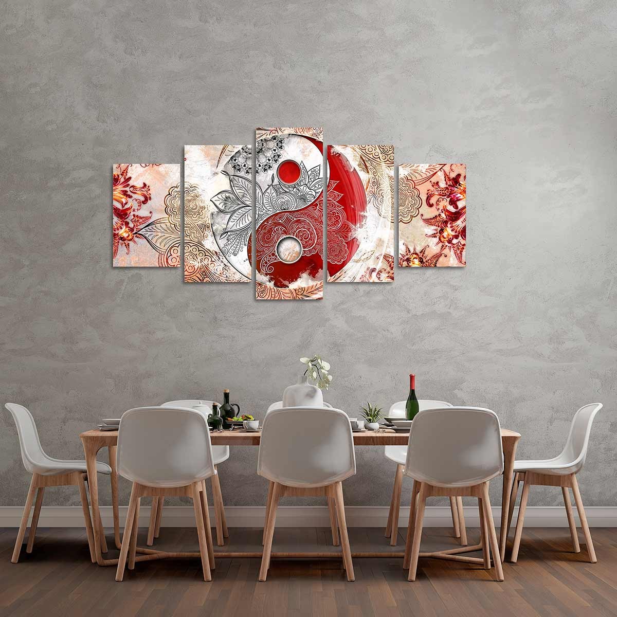 Cuadro en Lienzo Tríptico Estilo Zen