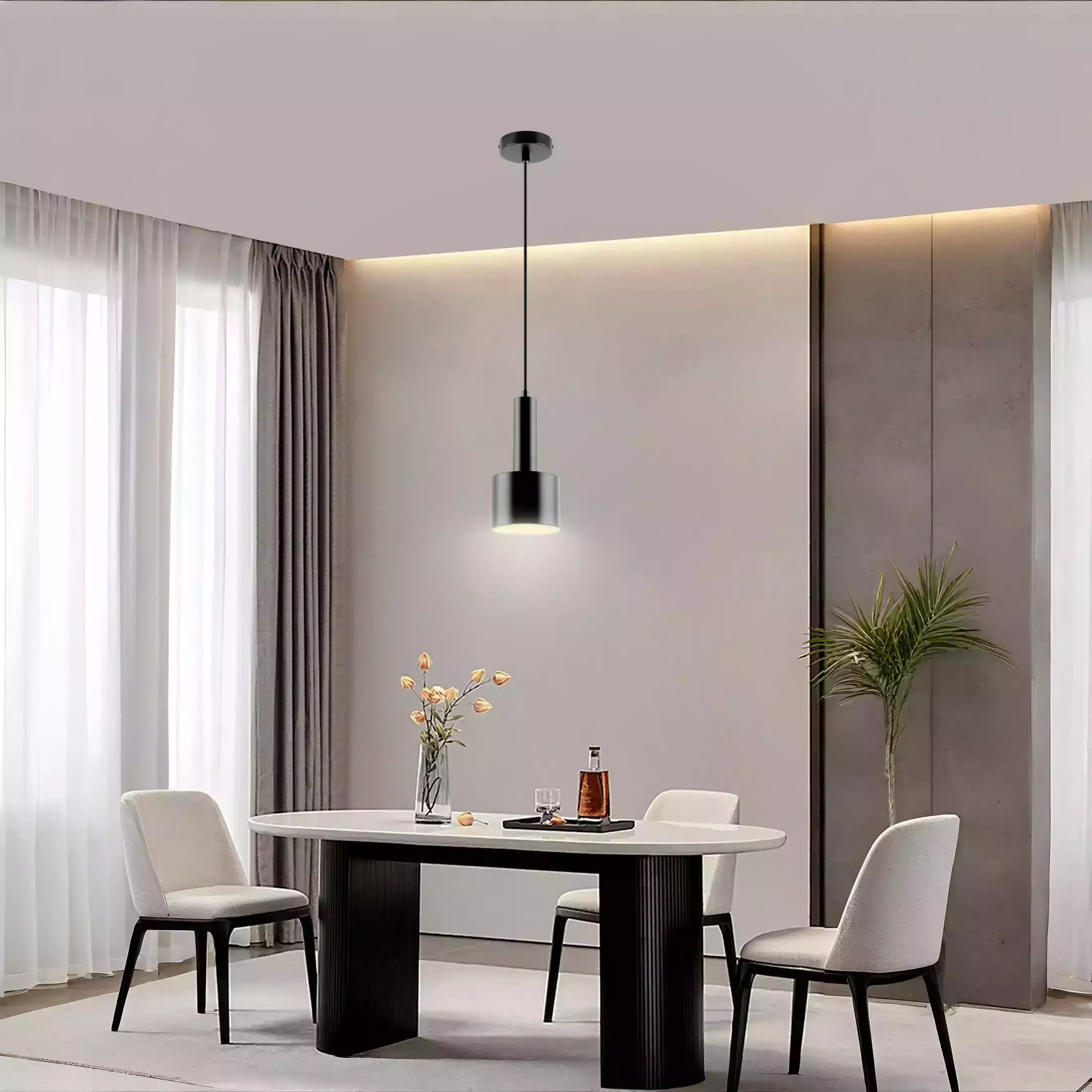 Lámpara de techo colgante en negro | Estilo industrial