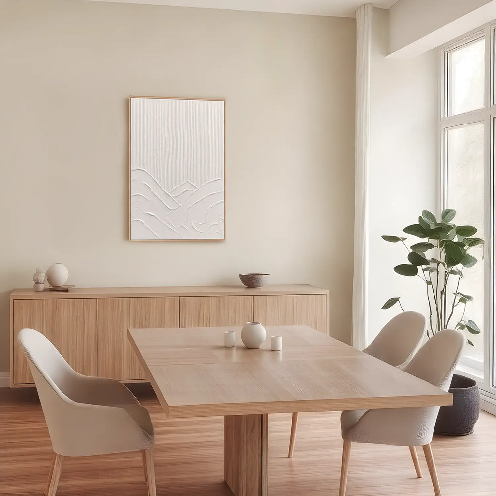 Cuadro en relieve con marco de madera