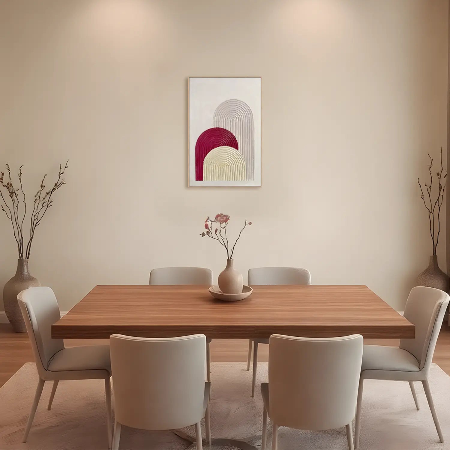 Cuadro en relieve con marco de madera