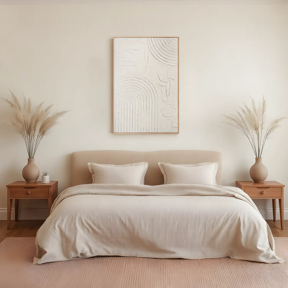 Cuadro en relieve con marco de madera