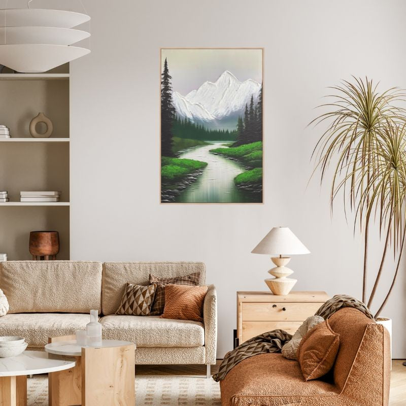 Cuadro en relieve con marco de madera