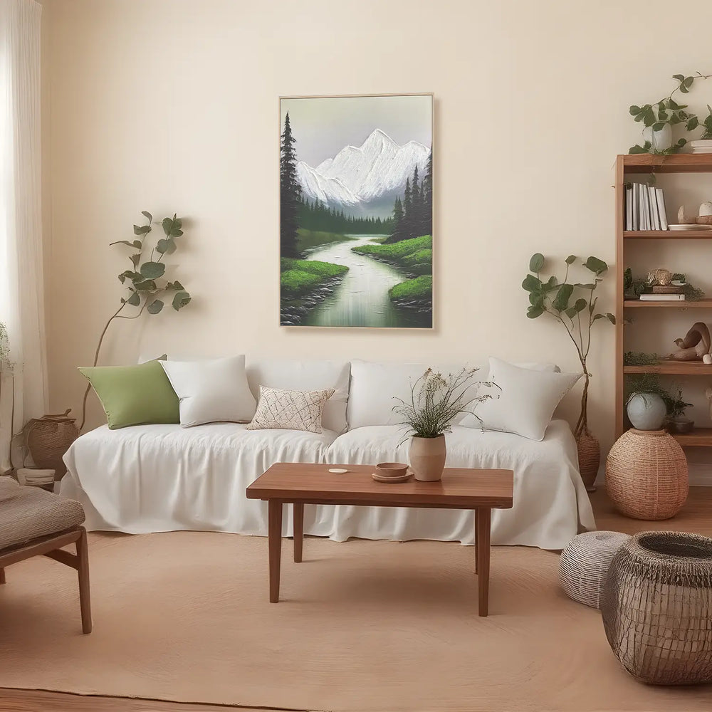 Cuadro en relieve con marco de madera