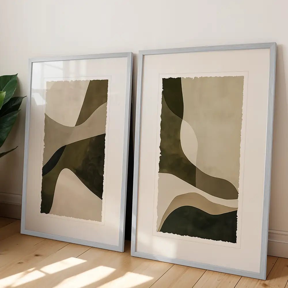 Piezas con marcos con paspartú | Arte lineal - DekoArte