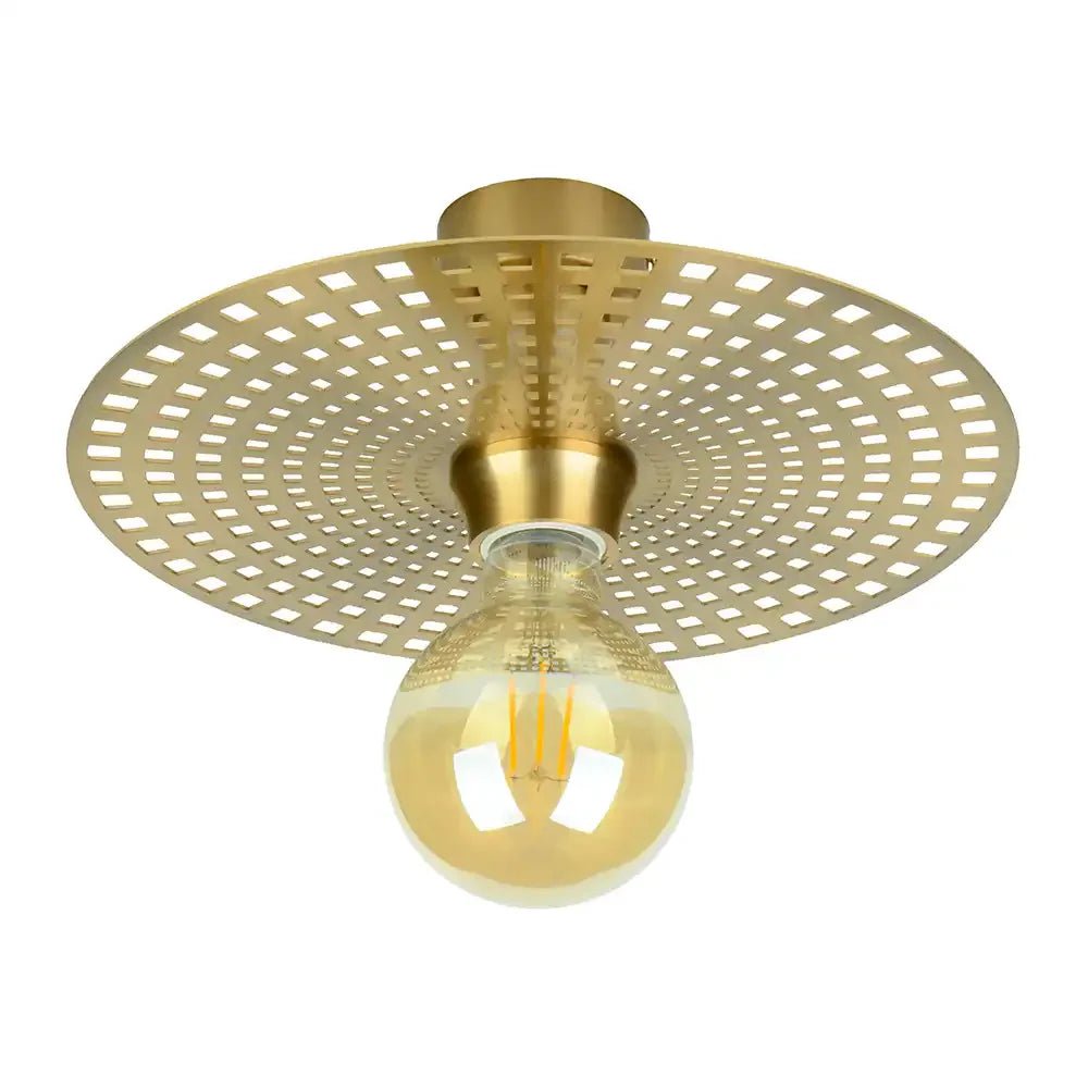 Plafón de techo moderno en latón cepillado - DekoArte