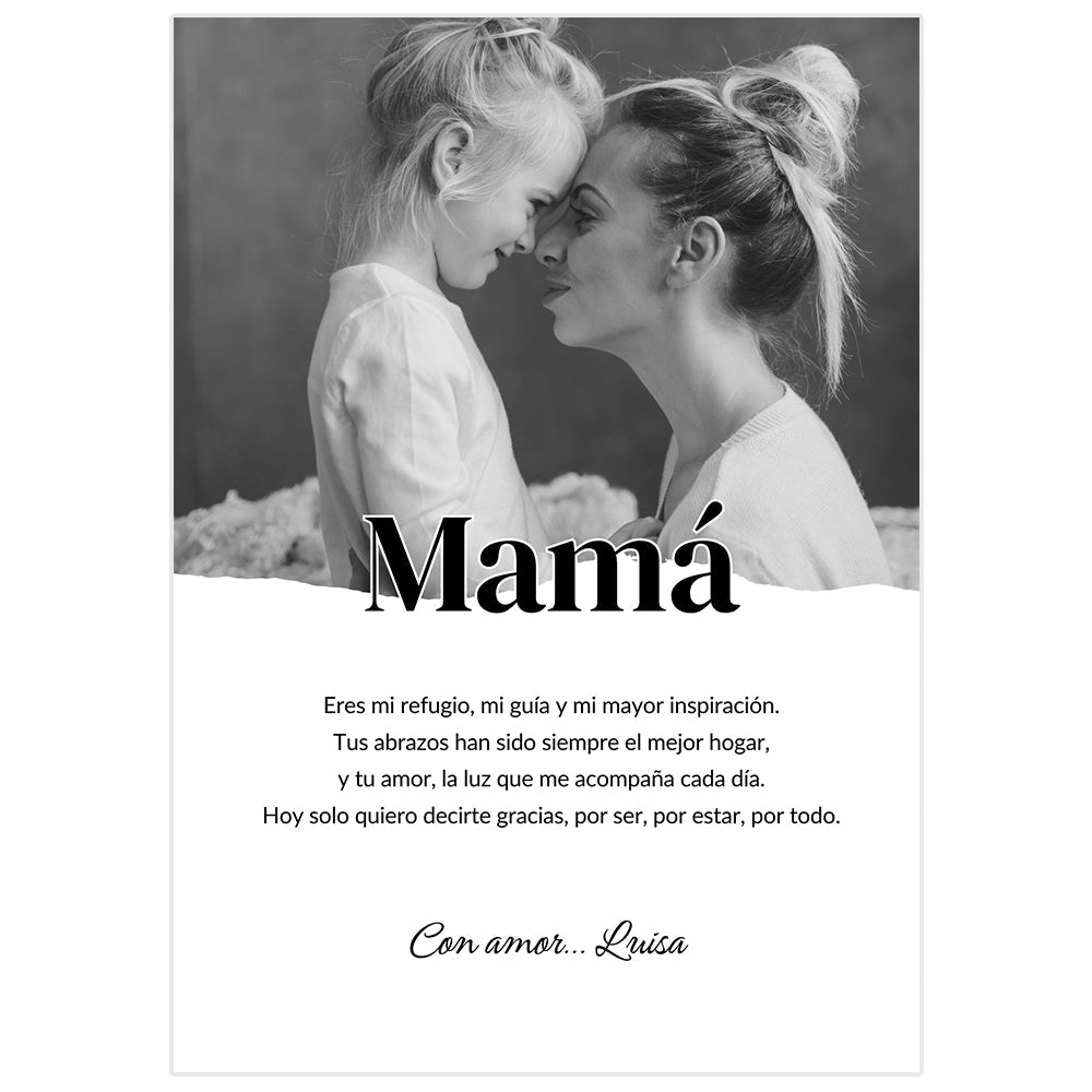 Regalo personalizado para mamá con frase especial - DekoArte