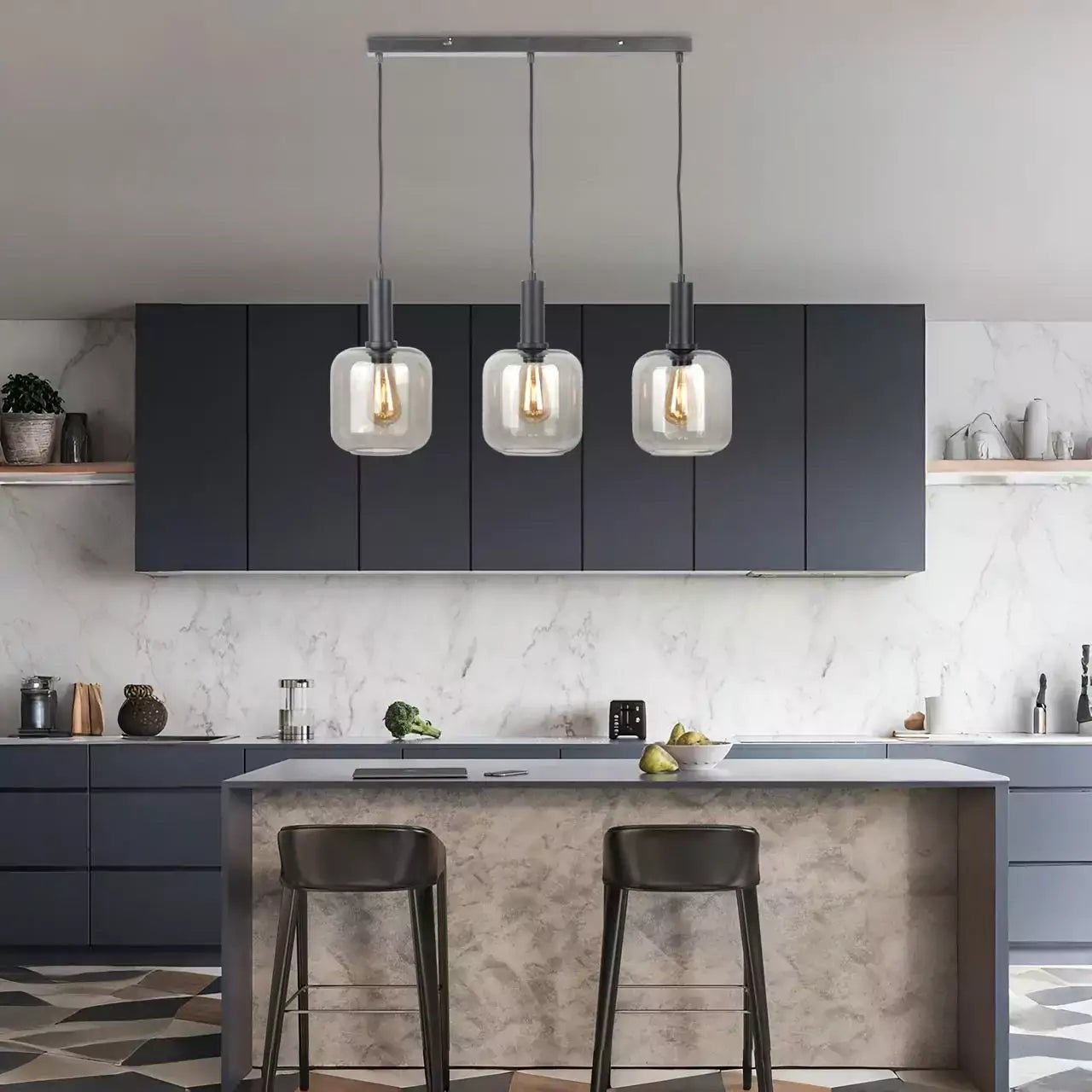 Trio de Lámparas de techo colgante de aluminio - DekoArte