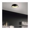 Plafón de Techo LED 32W, Color Negro, Luz Cálida 3000K, A++