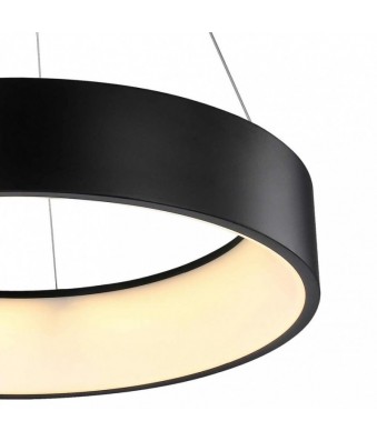 Lámpra de Techo Colgante, Redonda, Circunferencia, Color Negro, LED 32W, A++