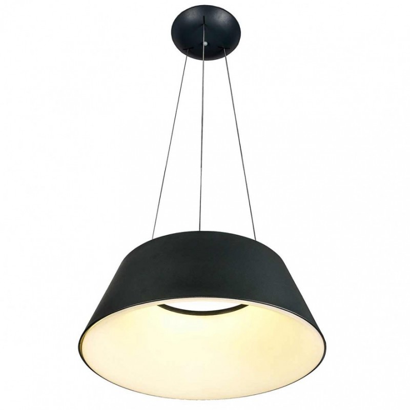 Lámpara Colgante Trapecio, Color Negro, 66W LED, Luz Cálida, A++
