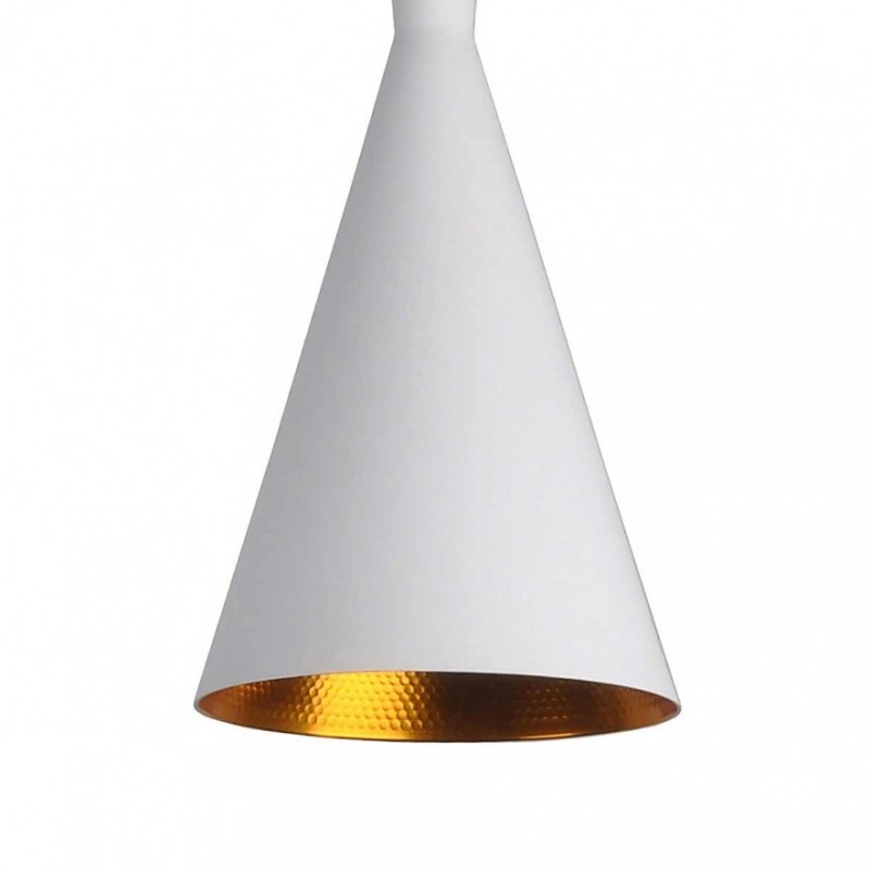Trío de Lámparas de Techo Colgantes , Estilo Minimalista, Color Blanco y Dorado,  Luz Cálida, A+
