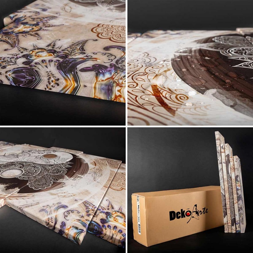 Cuadro en Lienzo Abstracto Adaptación Arbol de la Vida de Klimt