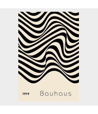 CUADRO DECORATIVO ONDAS BAUHAUS