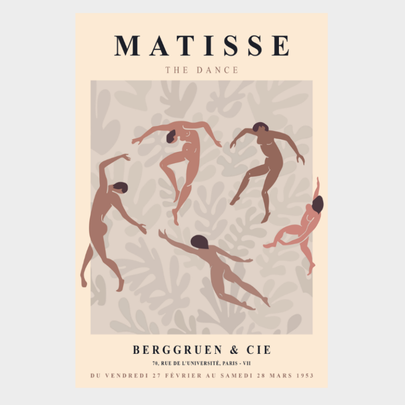 CUADRO MODERNO LA DANZA DE MATISSE