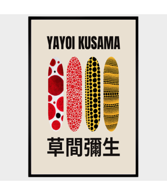 CUADRO MODERNO TABLAS DE SURF KUSAMA