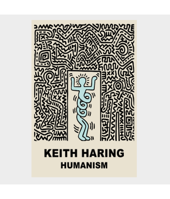 CUADRO DECORATIVO HARING HUMANISMO