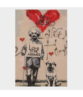 POSTER IMPRESO BANKSY LOVE IS THE ANSWER