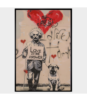 POSTER IMPRESO BANKSY LOVE IS THE ANSWER