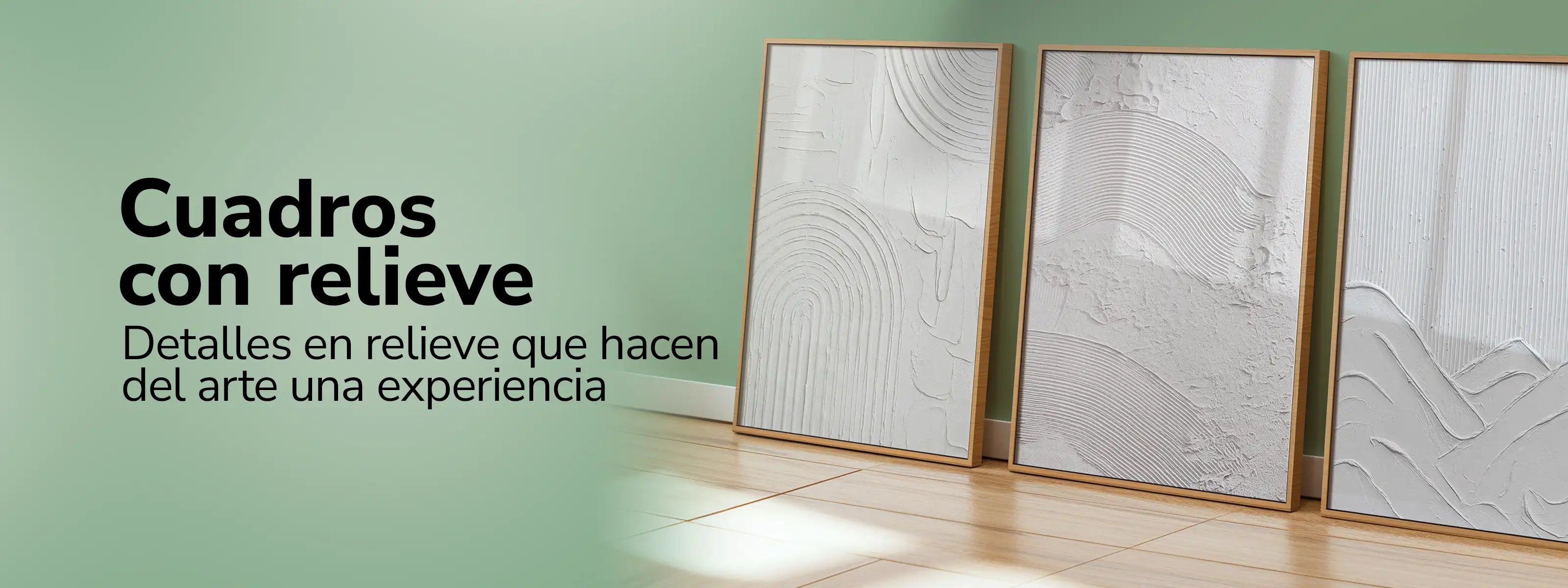 Cuadros con relieve y texturas