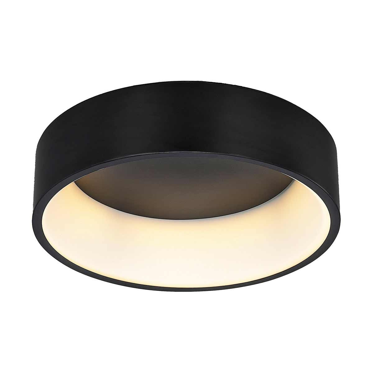 Plafón de Techo LED 32W, Color Negro, Luz Cálida 3000K, A++