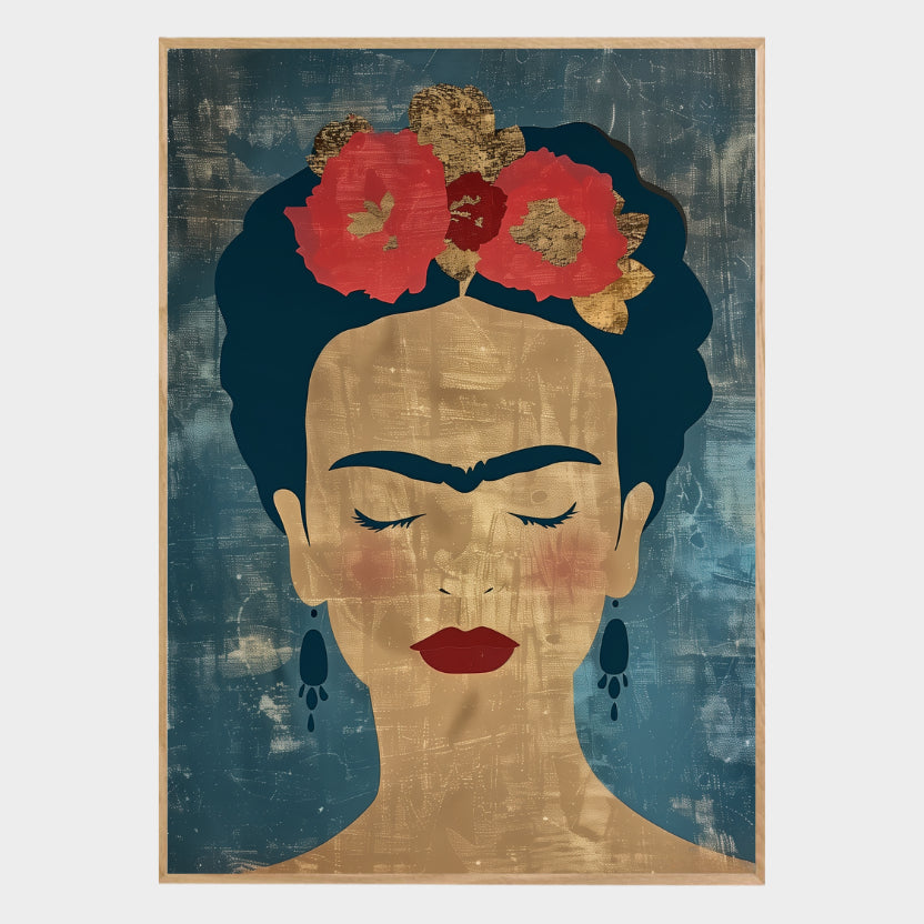 CUADRO MODERNO FRIDA CONTEMPLATIVA