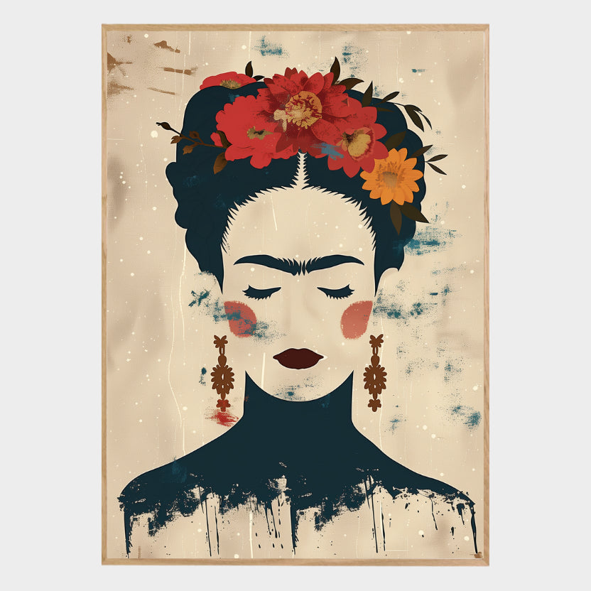 CUADRO MODERNO FRIDA EN SERENIDAD