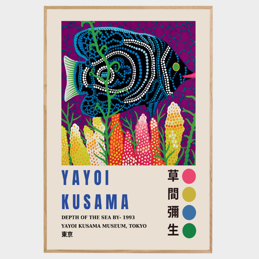 CUADRO MODERNO PEZ ABISAL KUSAMA