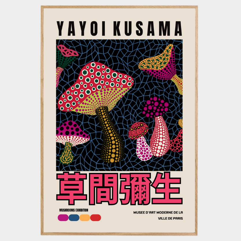 CUADRO MODERNO HONGOS KUSAMA