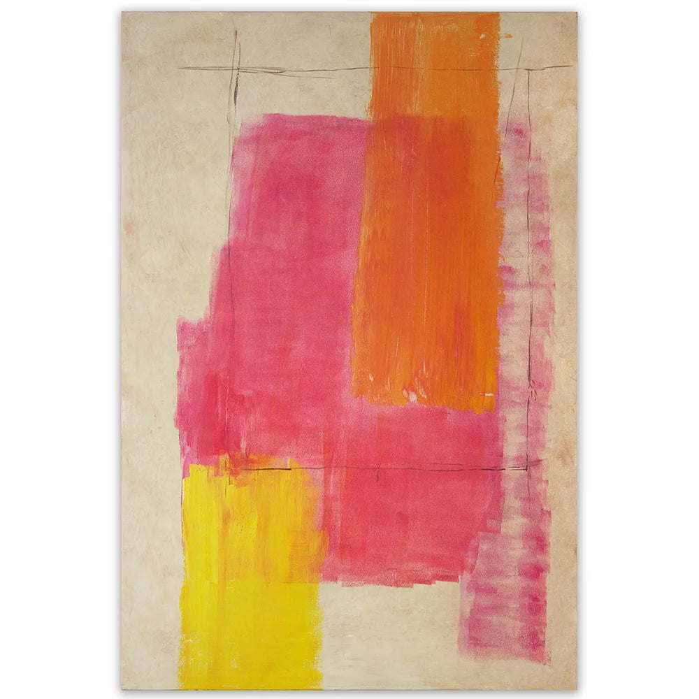 Cuadros alegres abstractos | Pintado a mano