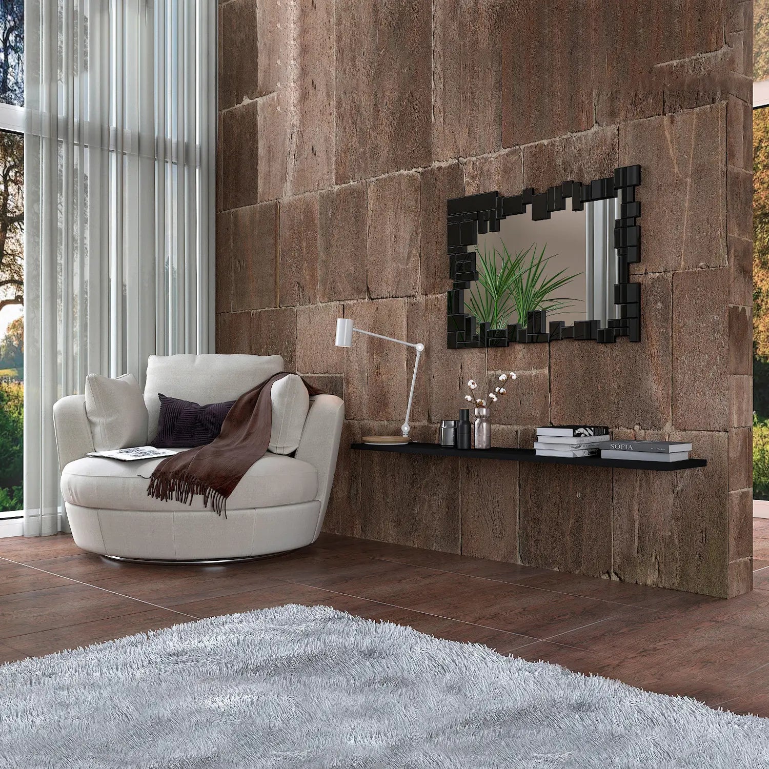 Espejos Modernos con Luna Negra - Decoración Sofisticada