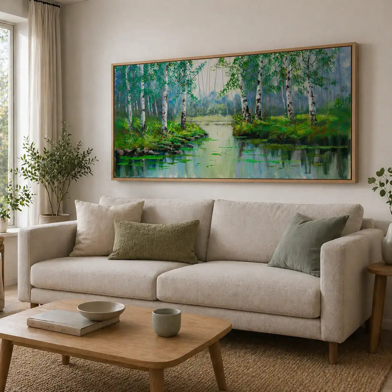 Cuadros pintados a mano originales de paisaje natural