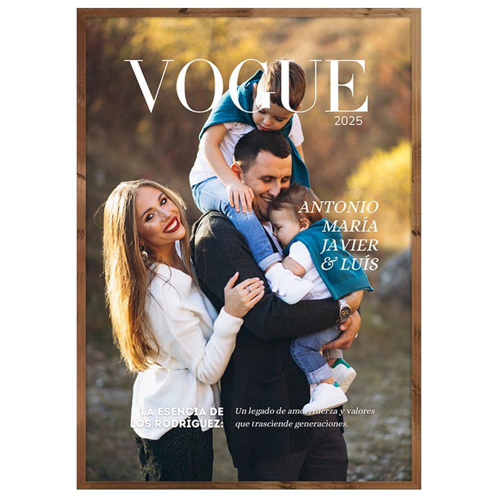 Cuadro personalizado con fotos para familia